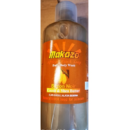 Makazo African Liquid Black Soap - Cocoa And Shea Butter 977ml